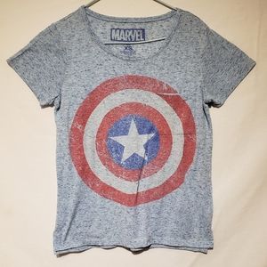 Womens captain American short sleeve shirt size XS